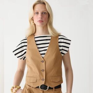NWOT J. Crew Slim-Fit Vest Lightweight Chino Size 2